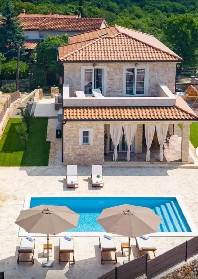 Villa Lulu Kamena Villa S Maslinikom Otok Krk Dobrinj Selo Gostinjac Кърк Екстериор снимка